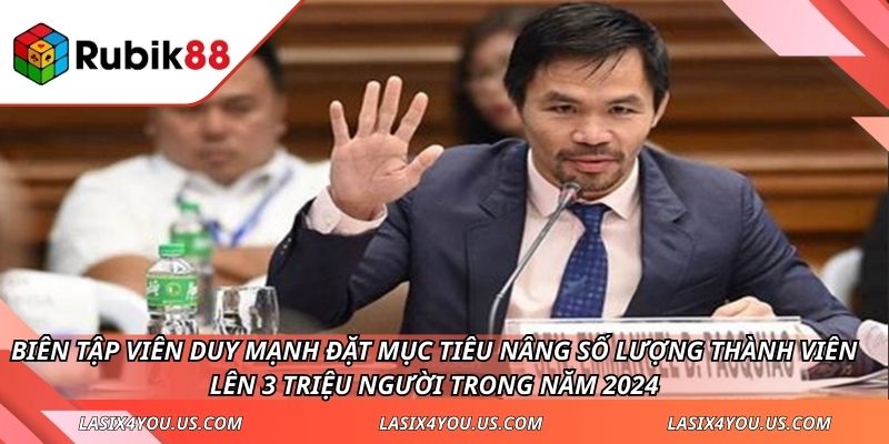 Biên tập viên Duy Mạnh đặt mục tiêu nâng số lượng thành viên lên 3 triệu người trong năm 2024