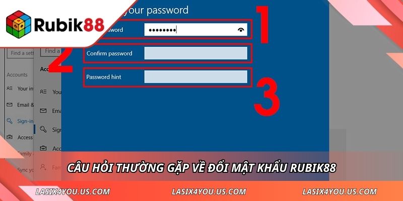 Câu hỏi thường gặp về đổi mật khẩu RUBIK88