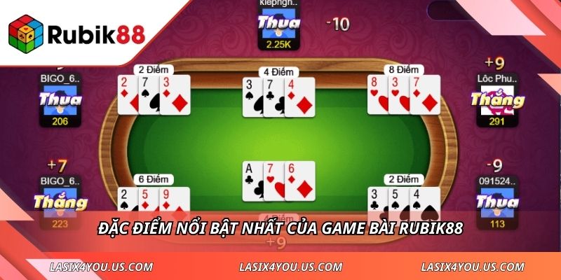 Đặc điểm nổi bật nhất của game bài Rubik88