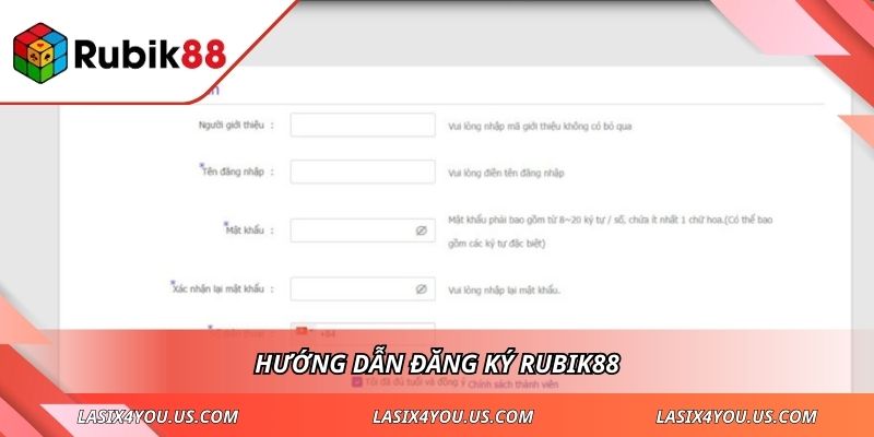 Hướng dẫn đăng ký RUBIK88